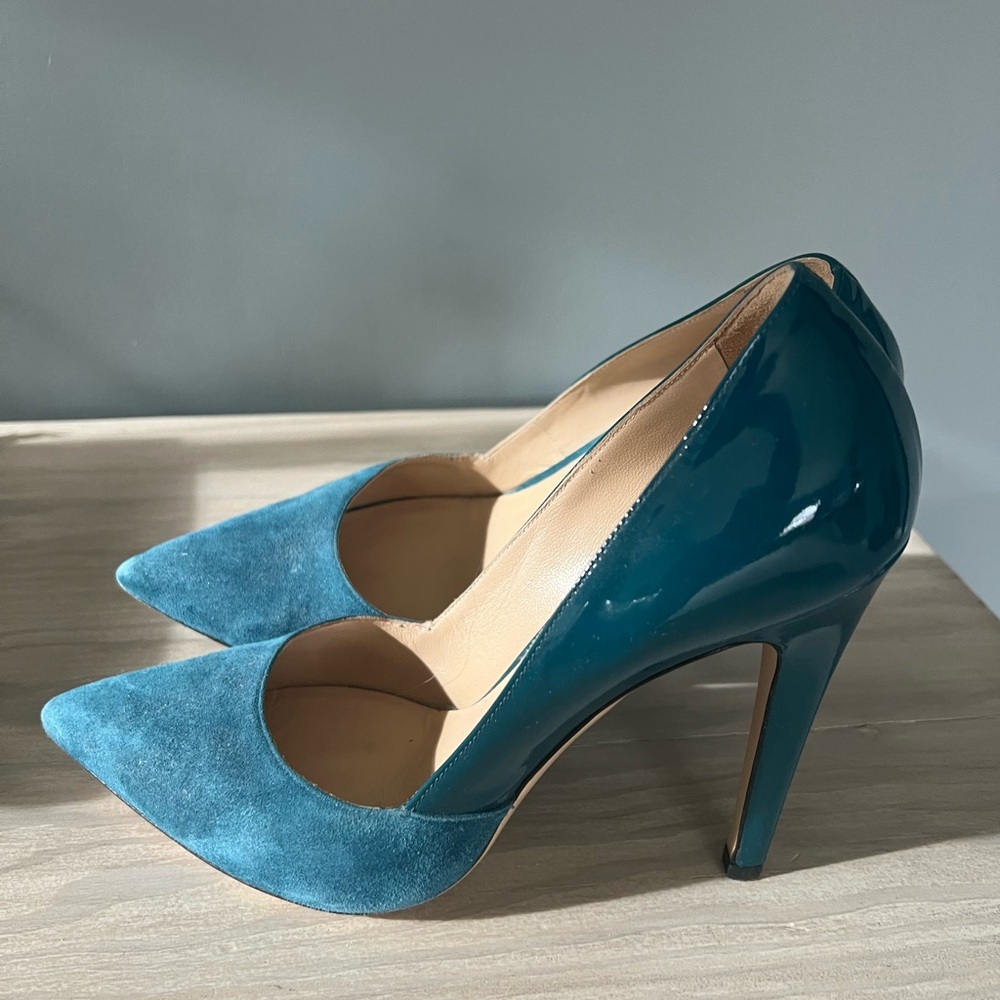 Teal classic pumps size 39
